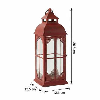 Dekorationslykta REDY 30,5 cm röd