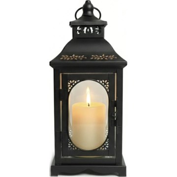 Dekorationslykta ROSEHILL 27,5 cm svart