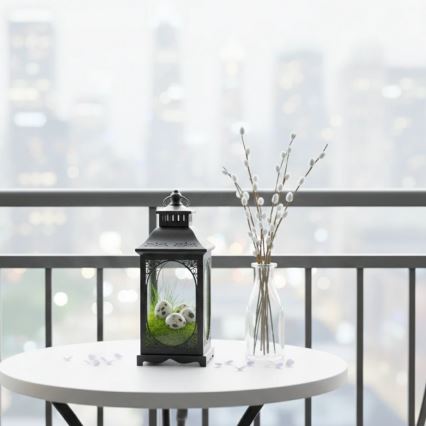 Dekorationslykta ROSEHILL 27,5 cm svart