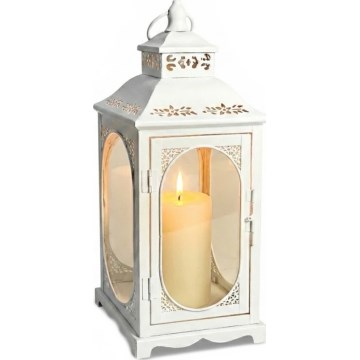 Dekorationslykta ROSEHILL 40 cm vit