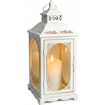 Dekorationslykta ROSEHILL 54,5 cm vit