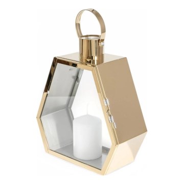 Dekorationslykta TOWER 43 cm i guld