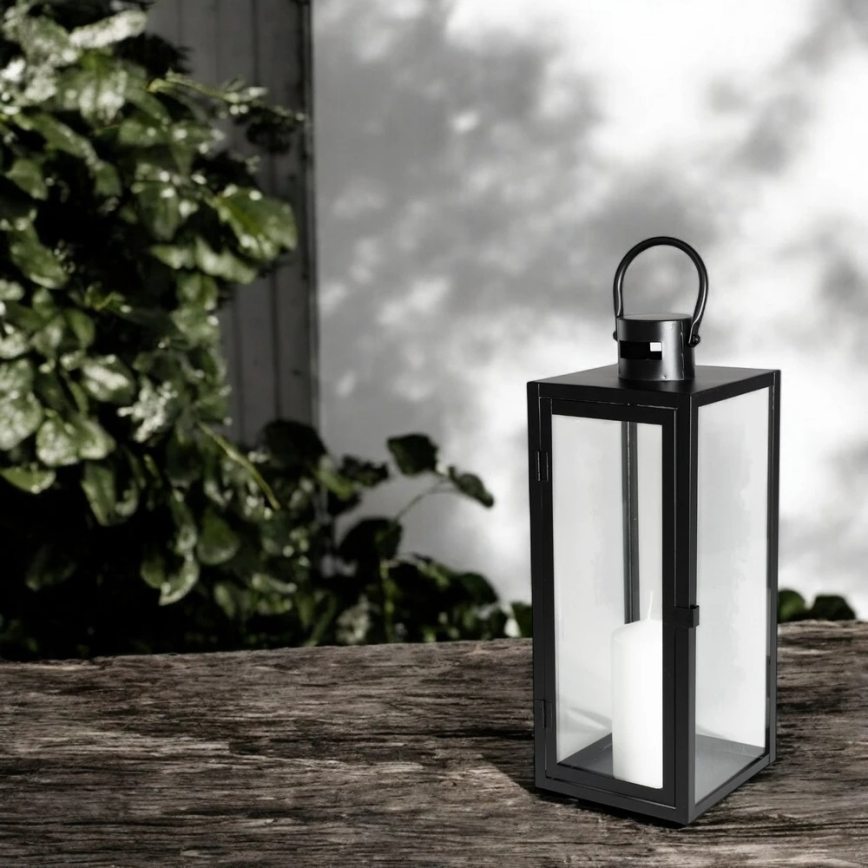 Dekorationslykta TOWER 63 cm svart