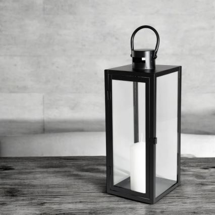 Dekorationslykta TOWER 63 cm svart