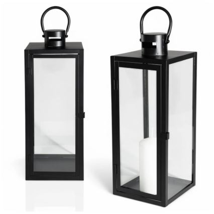 Dekorationslykta TOWER 63 cm svart