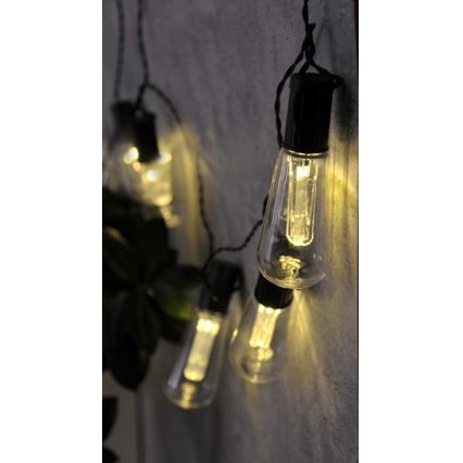 Dekorativ LED-ljusslinga EDISON 2,65 m 10xLED/2xAA