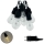 Dekorativ LED-utomhusslinga 10xLED/0,15W/230V 3,8 m IP44 svart