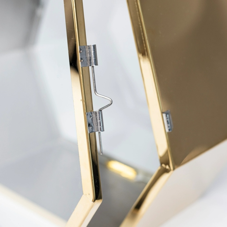 Dekorativ lykta 43 cm, guldfärgad