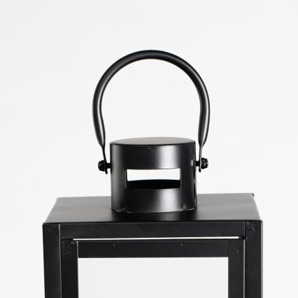 Dekorativ lykta 49 cm svart