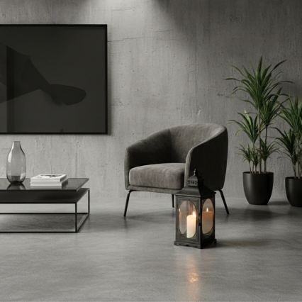 Dekorativ lykta ROSEHILL 54,5 cm svart