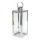 Dekorativ lykta TOWER 38 cm i blank krom