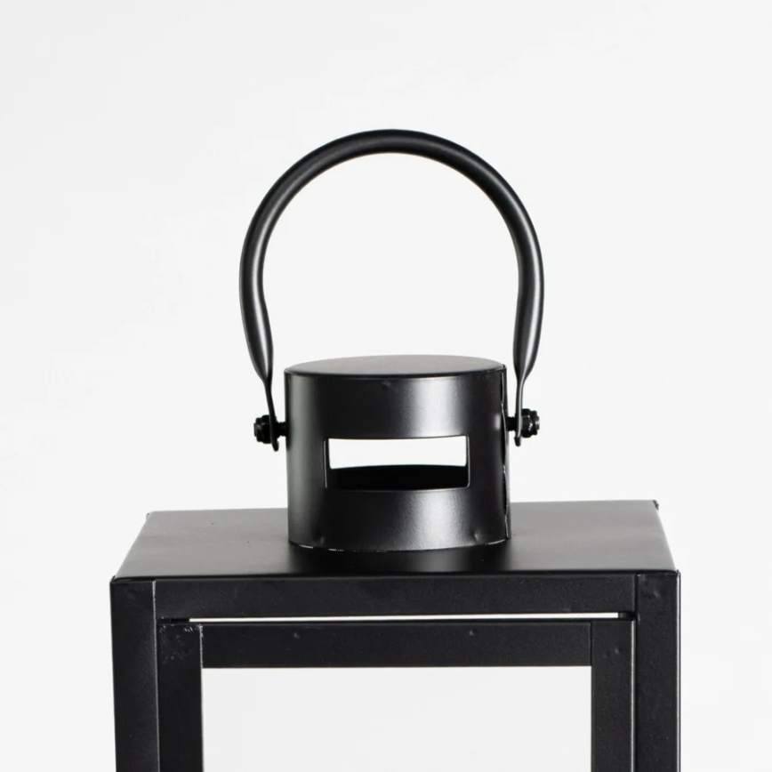 Dekorativ lykta TOWER 38 cm svart