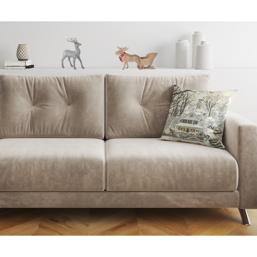 Dekorativ pillow 43x43 cm beige