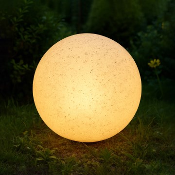 Dekorativ utomhusarmatur LUMISTONE 1xE27/15W/230V IP65 Ø 28 cm