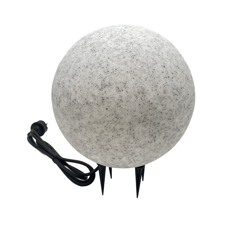 Dekorativ utomhusarmatur LUMISTONE 1xE27/15W/230V IP65 Ø 28 cm