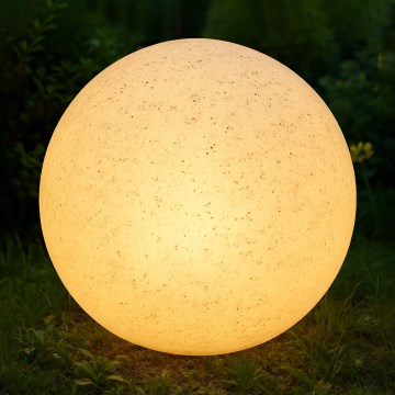 Dekorativ utomhusarmatur LUMISTONE 1xE27/15W/230V IP65 Ø 38 cm