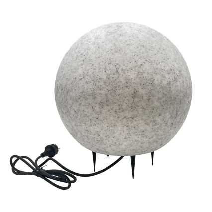Dekorativ utomhusarmatur LUMISTONE 1xE27/15W/230V IP65 Ø 38 cm