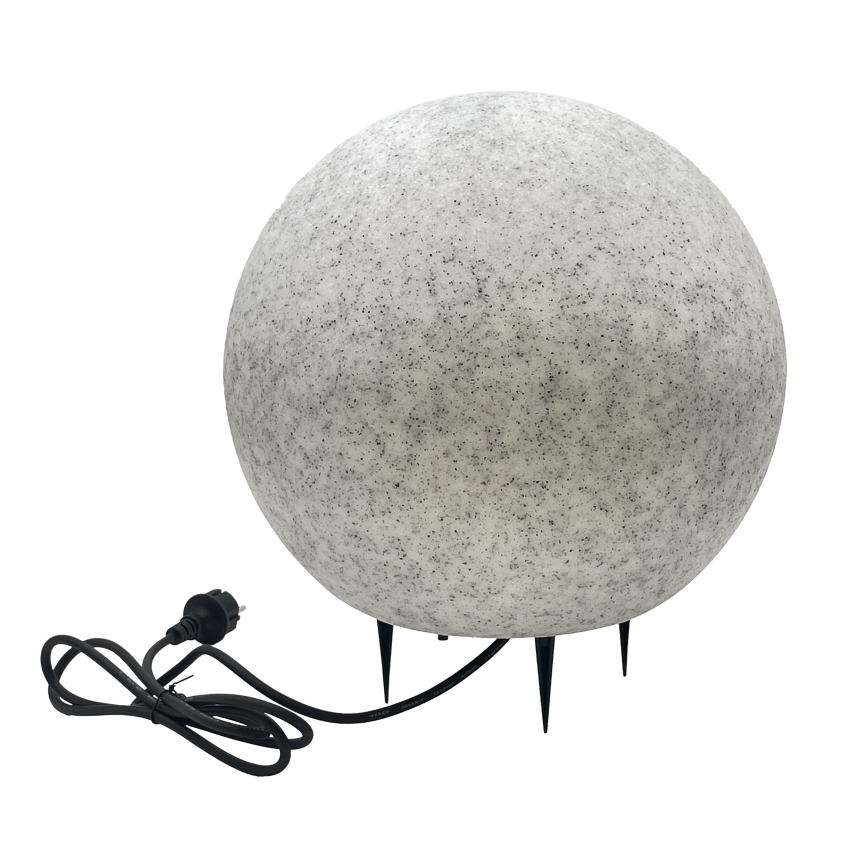 Dekorativ utomhusarmatur LUMISTONE 1xE27/15W/230V IP65 Ø 38 cm