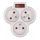 Delat uttag med strömbrytare 3x10A/230V