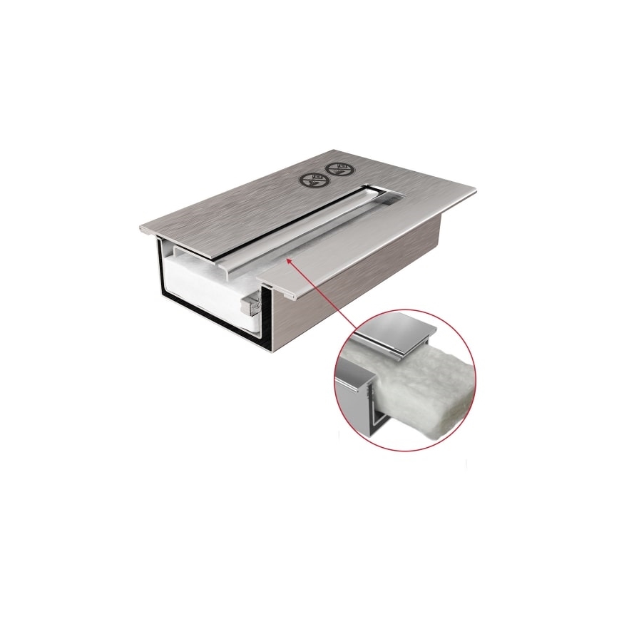 Kratki - Inbyggd BIO-eldstad 40x60 cm 2kW svart