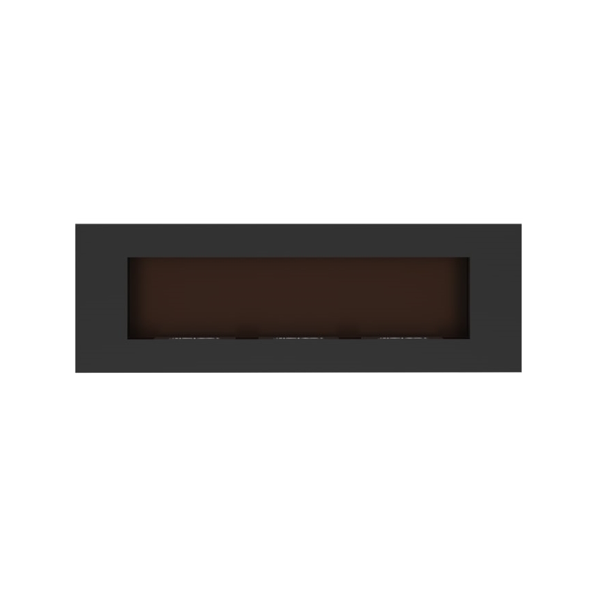 Kratki - Inbyggd BIO-eldstad 40x120 cm 3x1,1 kW svart