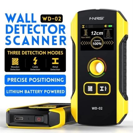 Detektor för metall, spänning och materialinhomogeniteter 300 mAh 5V