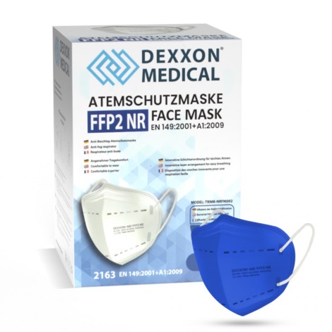 DEXXON MEDICAL Respirator FFP2 NR Djup blå 1st