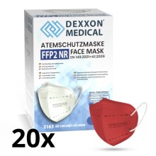 DEXXON MEDICAL Respirator FFP2 NR röd 20st