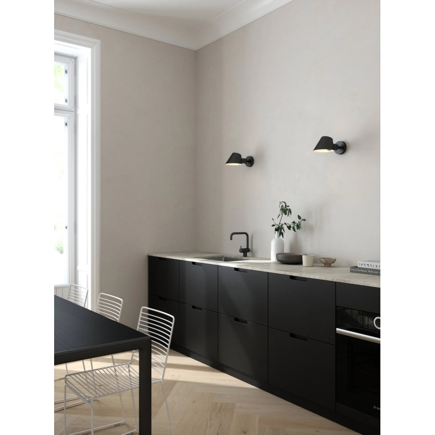 DFTP av Nordlux - Vägglampa STAY 1xE27/60W/230V svart