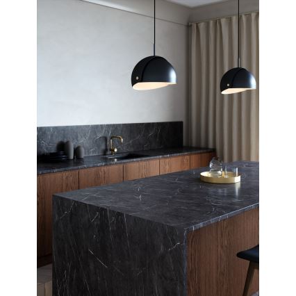 DFTP by Nordlux - Ljuskrona med textilsladd med anpassningsbar lampskärm ALIGN 1xE27/15W/230V svart