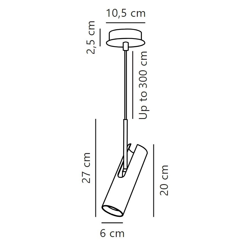 DFTP by Nordlux - MIB pendel på kabel 1xGU10/8W/230V svart