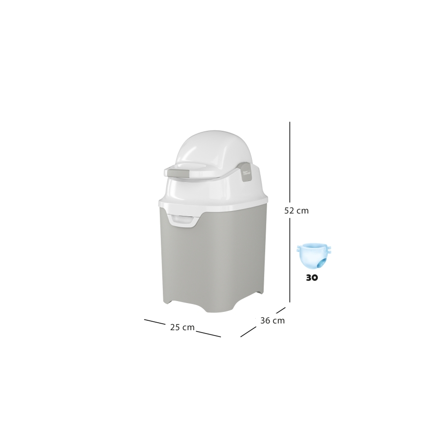 DiaperChamp - Blöjsoptunna ONE vit