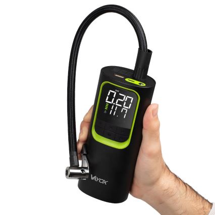 Digital bärbar fickkompressor 5V 8000 mAh svart