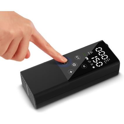 Digital fickkompressor 2000 mAh 5V svart