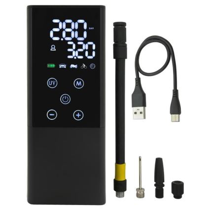 Digital fickkompressor 4000 mAh 5V svart