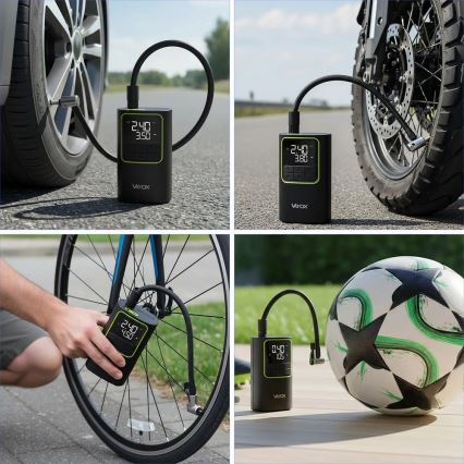 Digital fickkompressor 5V 4000 mAh svart