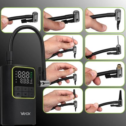 Digital fickkompressor 5V 4000 mAh svart