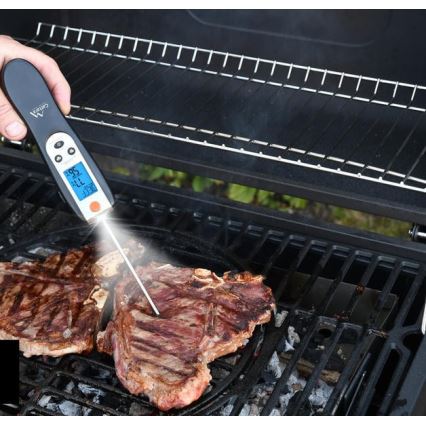 Digitalt vikbart kötttermometer 0-300°C 2xAAA