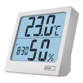Digital termometer med hygrometer 1xAA vit