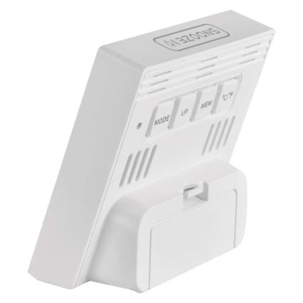 Digital termometer med hygrometer 1xAA vit