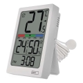 Digital termometer med hygrometer 2xAAA vit