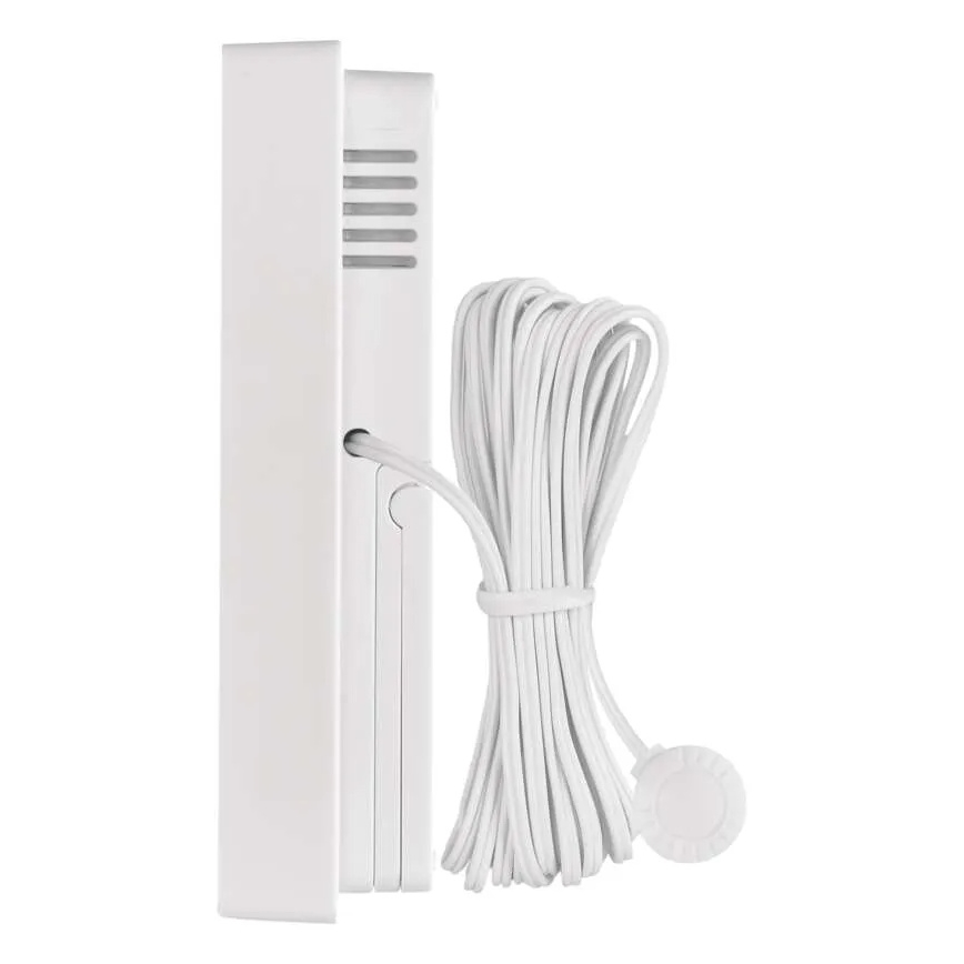 Digital termometer med hygrometer 2xAAA vit