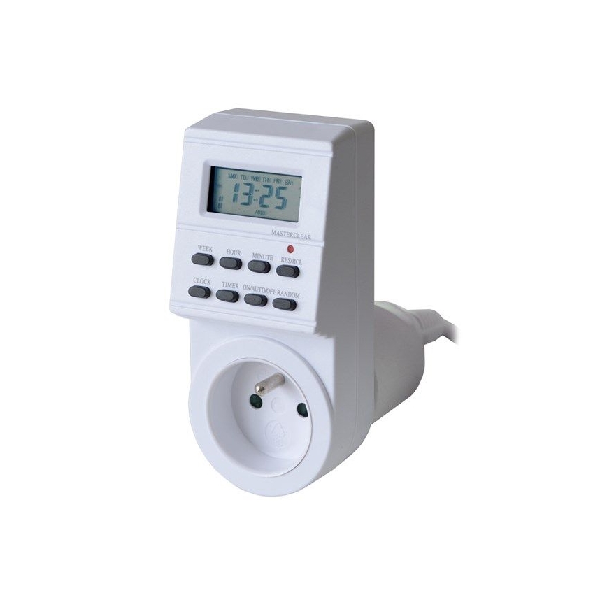 Digital veckotimer 16A/230V 200 mAh