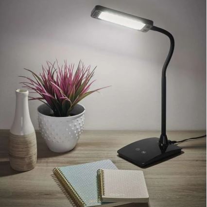 Dimbar LED-bordslampa EDDY LED/6W/230V 3000/4500/6800K svart