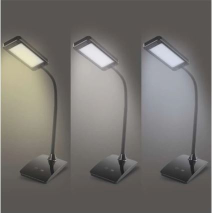 Dimbar LED-bordslampa EDDY LED/6W/230V 3000/4500/6800K svart