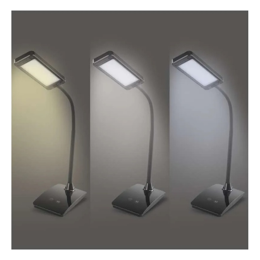 Dimbar LED-bordslampa EDDY LED/6W/230V 3000/4500/6800K svart