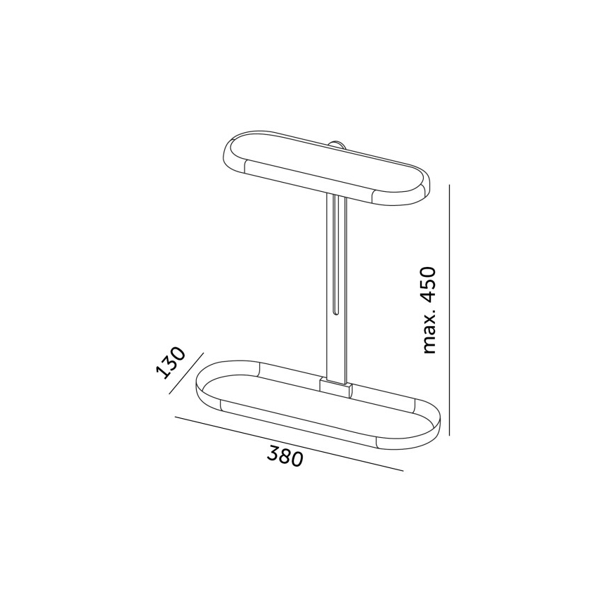 LED dimmbar bordslampa för växtodling VERDI LED/12W/230V 4500K CRI 95 vit