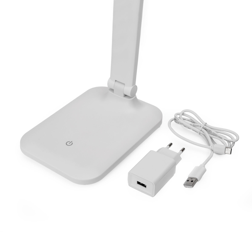 Dimbar LED-bordslampa med touchfunktion och USB-port REMUS LED/5W/230V vit