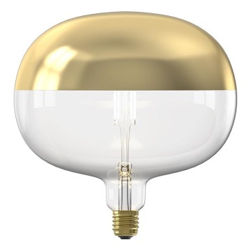 Dimbar LED-filamentlampa med kupa, E27, 6W, 230V, 1800K, guldig, CRI 90