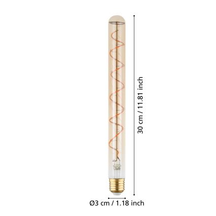 Dimbar LED-glödlampa VINTAGE T30 E27/4W/230V 1600K - Eglo 110297